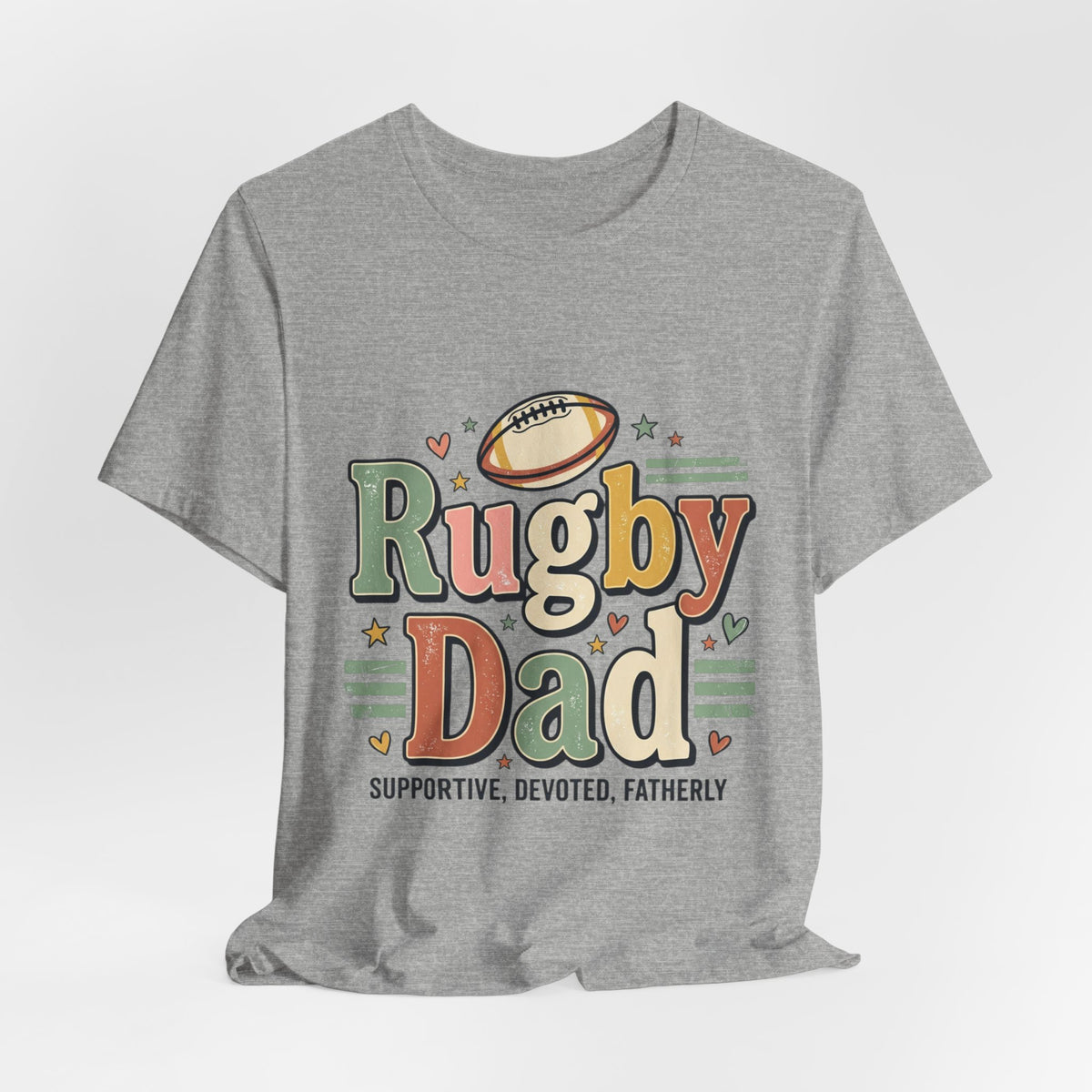 Rugby Dad T-Shirt — Supportive, Devoted, Fatherly Tee