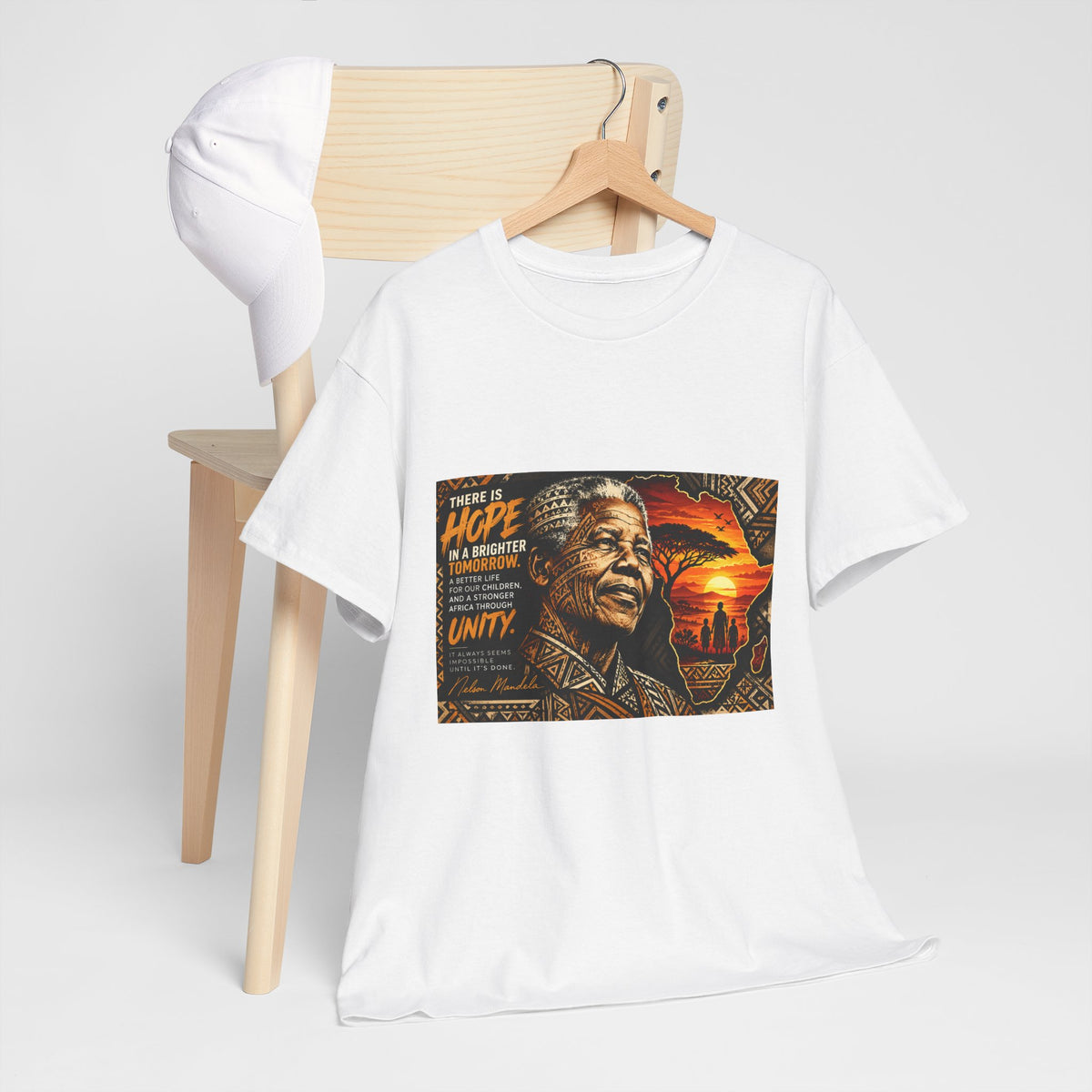 Inspirational Unity Graphic Tee — 'There Is Hope' Motivational Portrait T-Shirt