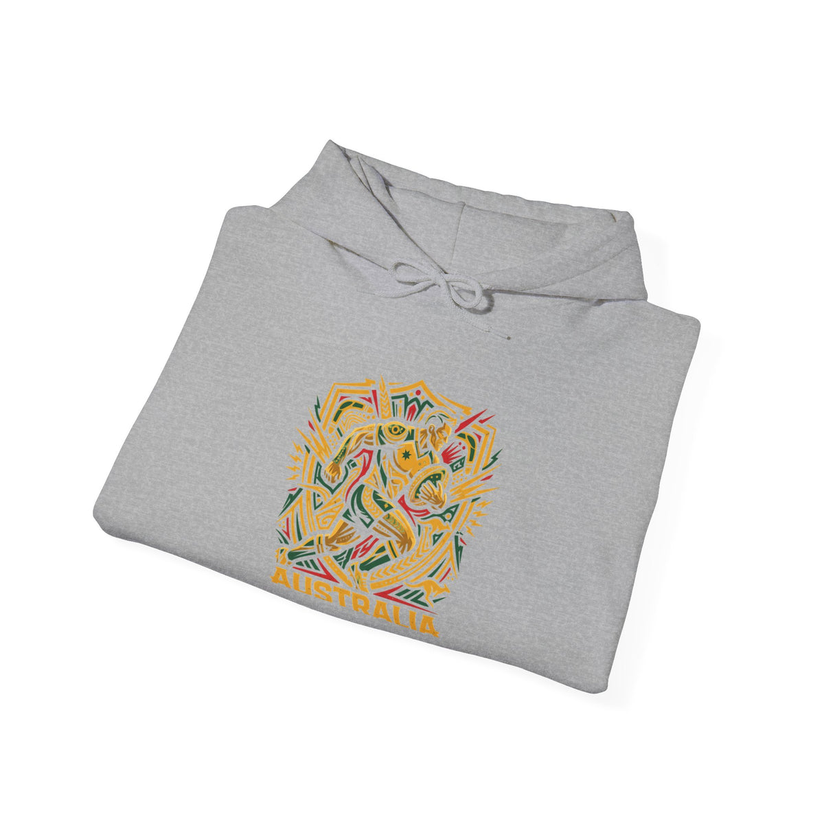 Abstract Tropical Pattern Hoodie — Colorful Palm & Leaf Graphic Sweatshirt