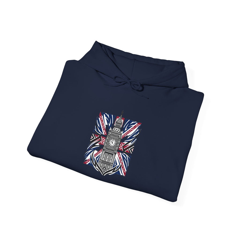 Big Ben Union Jack Hoodie – British Landmark Graphic Sweatshirt