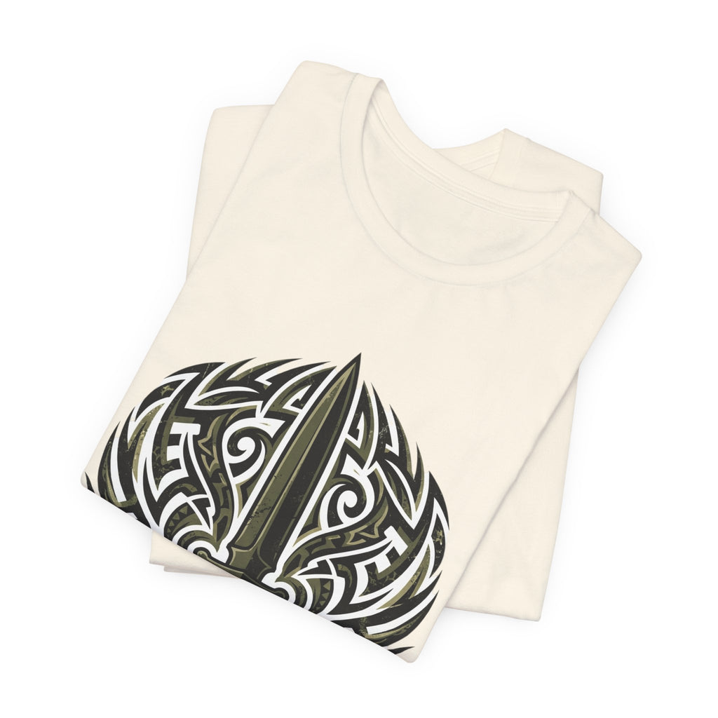 Royal Marines Commando T-Shirt — Gibraltar Tribal Dagger Design