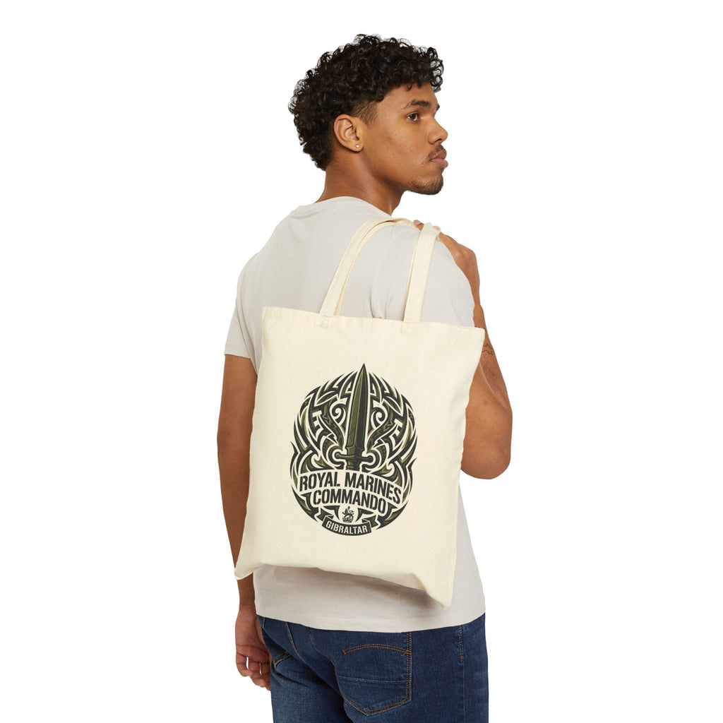 Royal Marines Commando Tribal Logo Tote Bag — Military Canvas Shopper