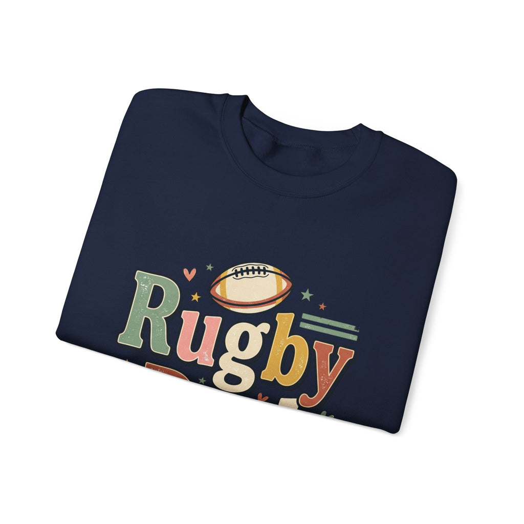 Rugby Dad Sweatshirt — Supportive, Devoted, Fatherly Crewneck