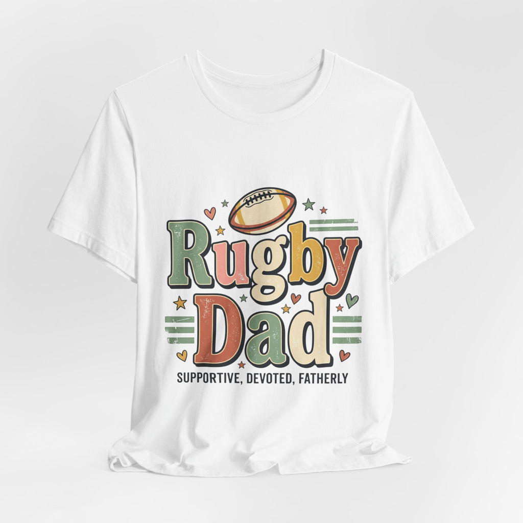 Rugby Dad T-Shirt — Supportive, Devoted, Fatherly Tee
