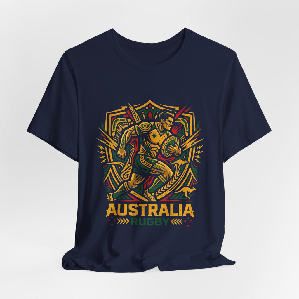 Australia Rugby T-Shirt — Tribal Wallaby Design