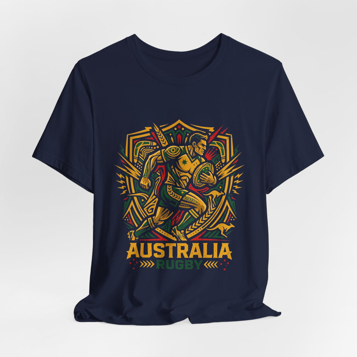 Australia Rugby T-Shirt — Tribal Wallaby Design