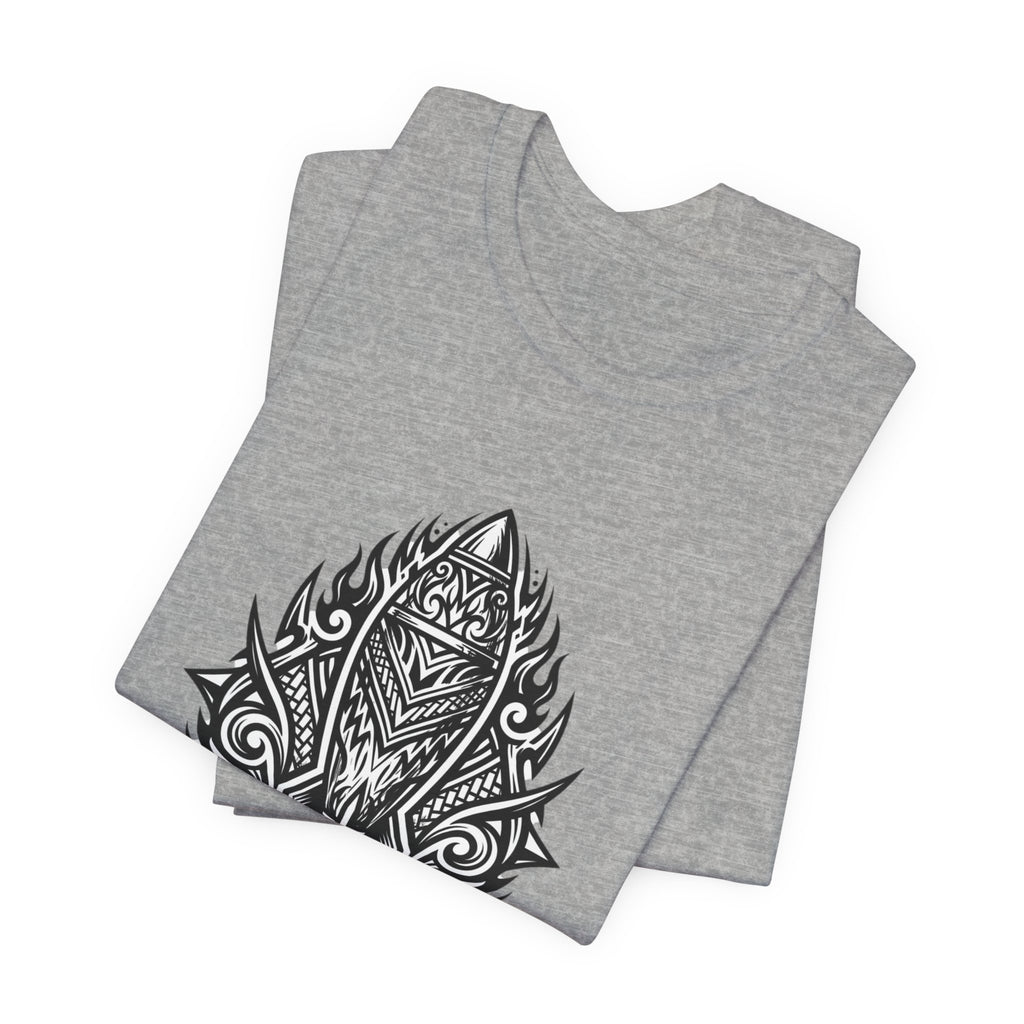 Mortar Tribal Rocket T-Shirt — Bold Black Graphic Tee