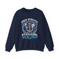 Crewneck Sweatshirt - SNR Service 'We Don't Follow Standards, We Set Them' Nautical Anchor Graphic