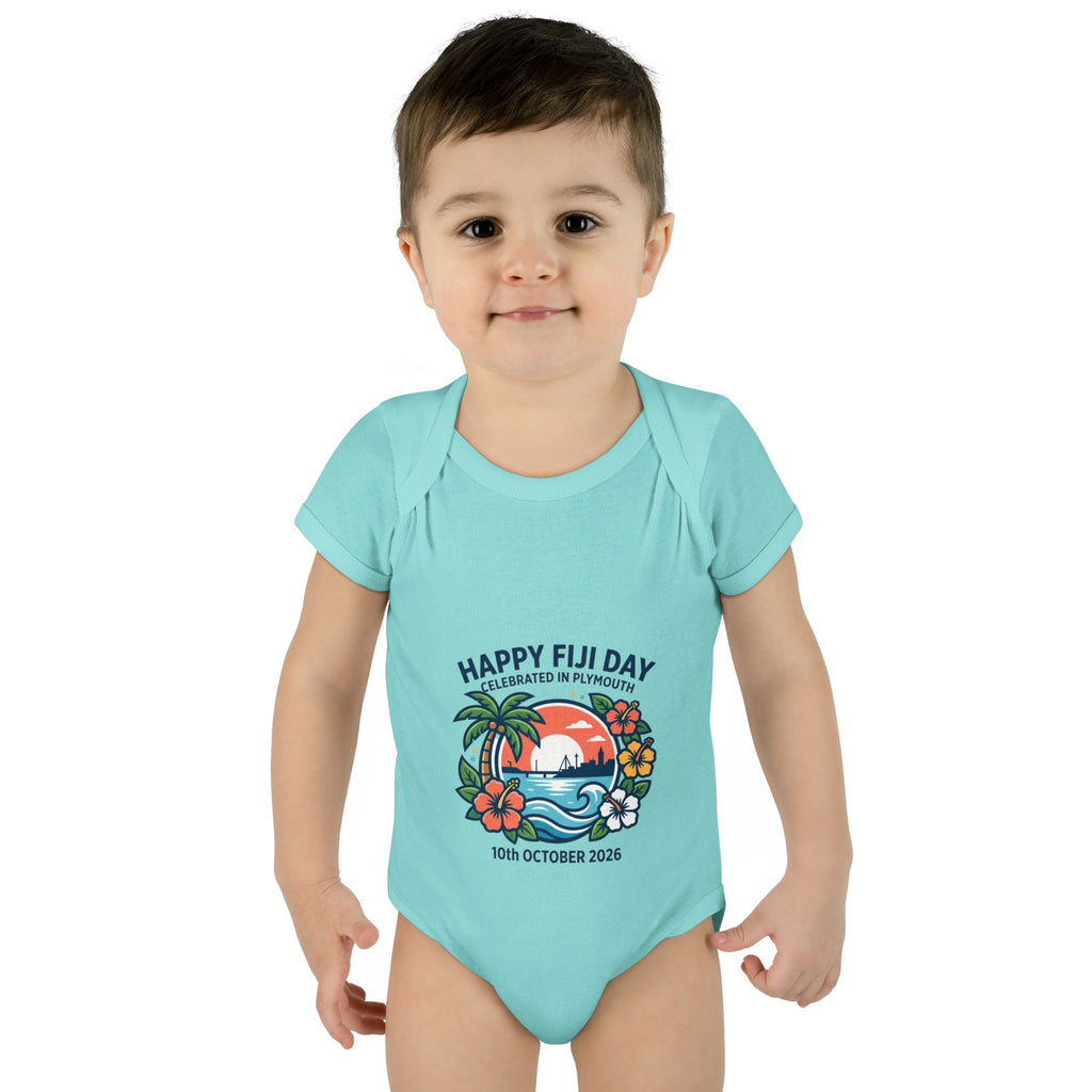 Happy Fiji Day Infant Bodysuit — Tropical Island Baby Onesie (10th October 2026)