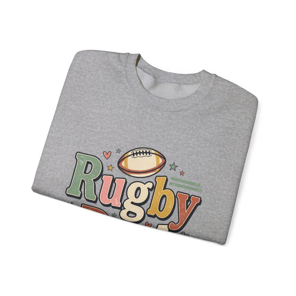 Rugby Dad Sweatshirt — Supportive, Devoted, Fatherly Crewneck