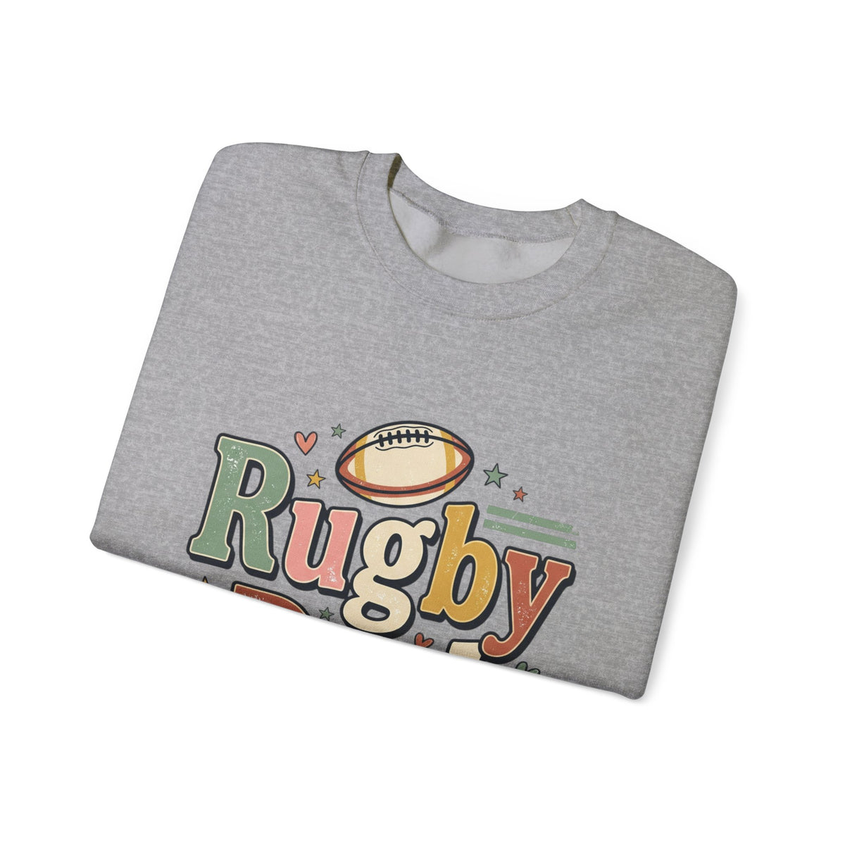 Rugby Dad Sweatshirt — Supportive, Devoted, Fatherly Crewneck