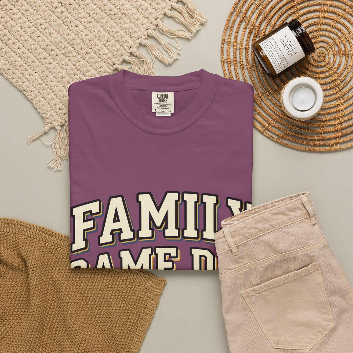 Family Game Day T-Shirt — “Together We Cheer” Football & Sports Team Tee