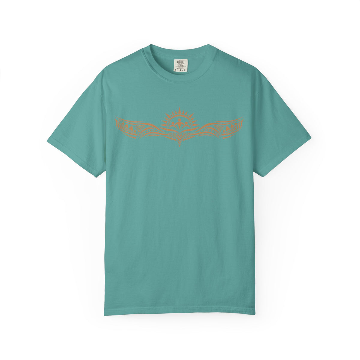 Tribal Sunset T‑Shirt — "Your Tribe" Inspirational Back Graphic