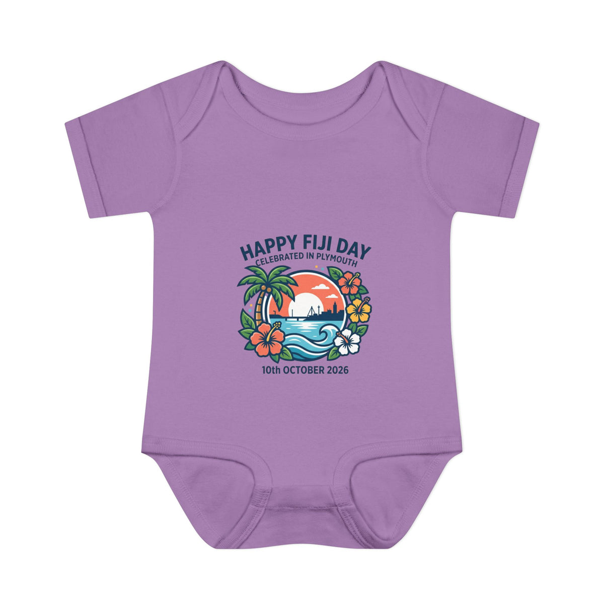 Happy Fiji Day Infant Bodysuit — Tropical Island Baby Onesie (10th October 2026)