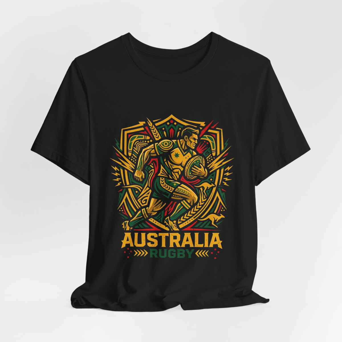 Australia Rugby T-Shirt — Tribal Wallaby Design