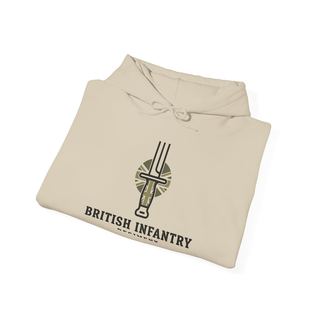 British Infantry Hoodie - Military Dagger Logo Camo Sweatshirt