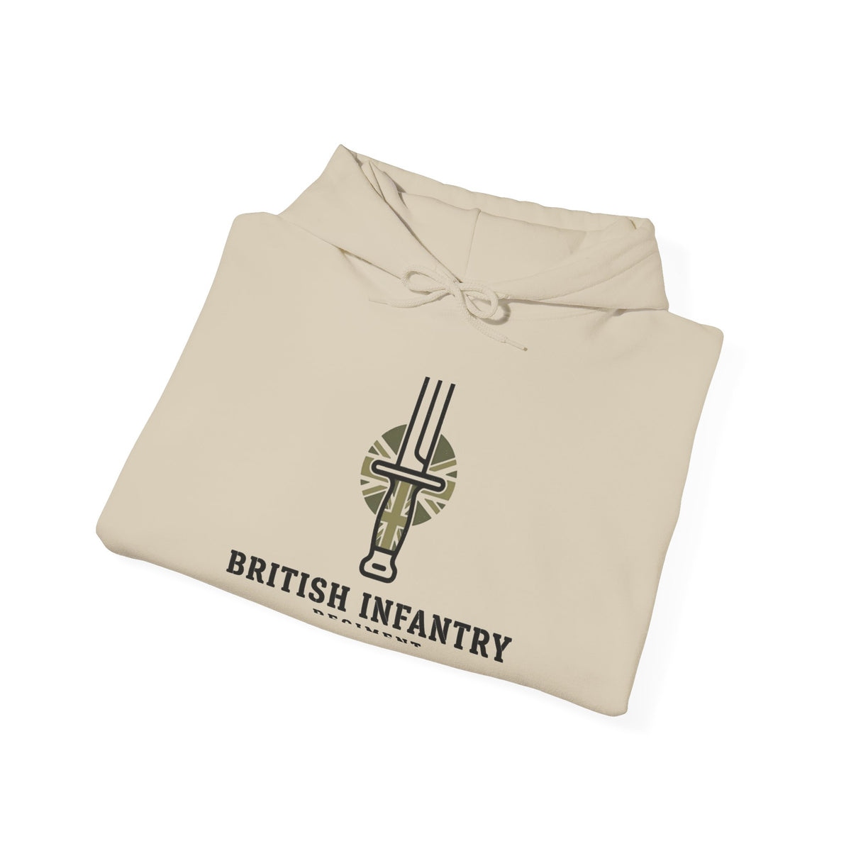 British Infantry Hoodie - Military Dagger Logo Camo Sweatshirt