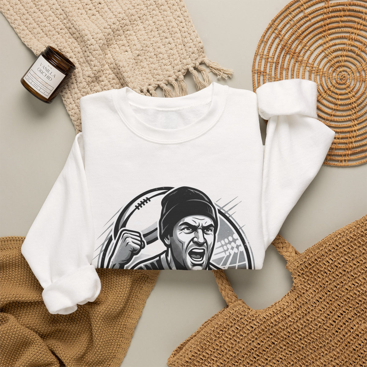 All Blacks Rugby Crewneck Sweatshirt – Vintage Fan Support Graphic