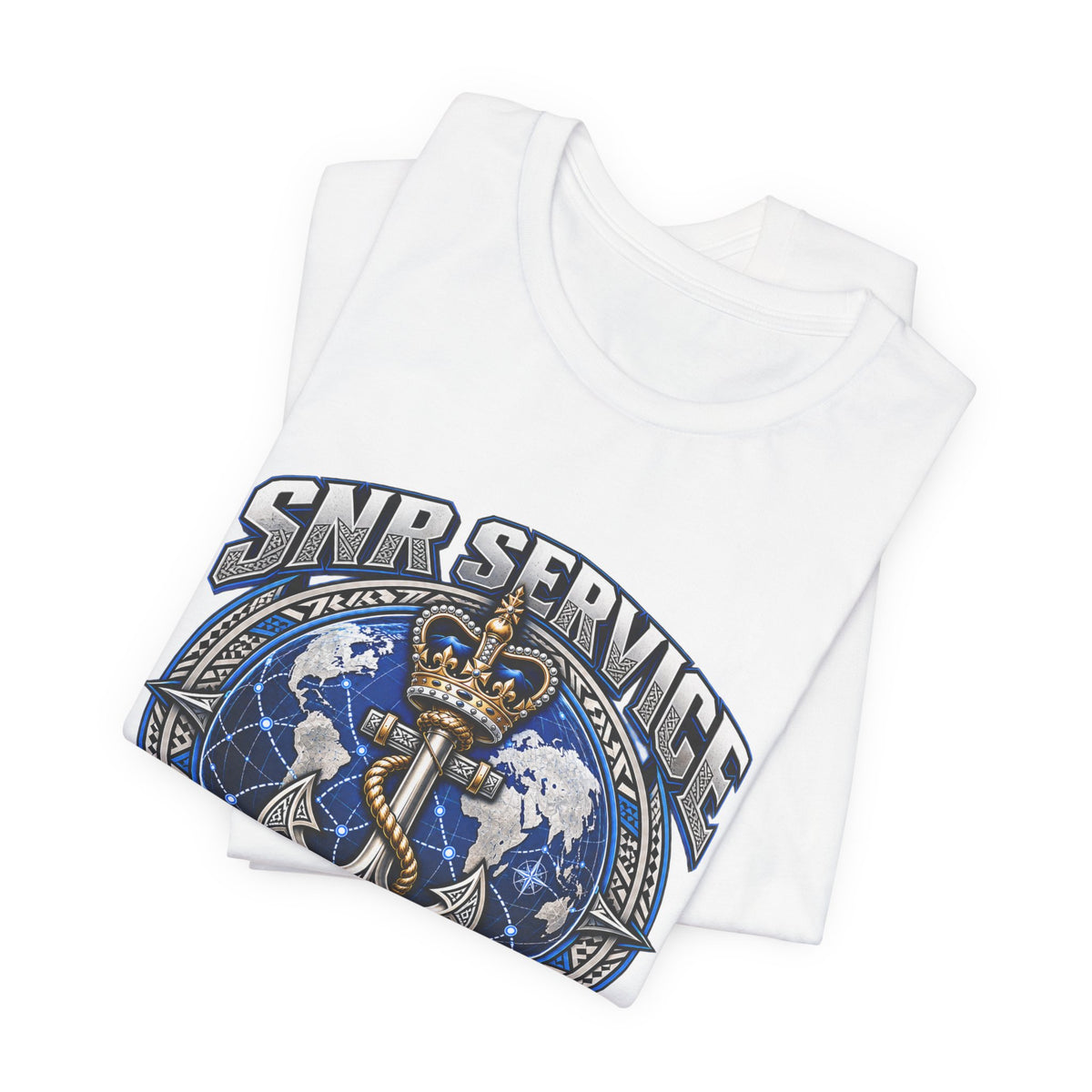 SNB Service Anchor Graphic Tee — "We Don't Follow Standards, We Set Them"
