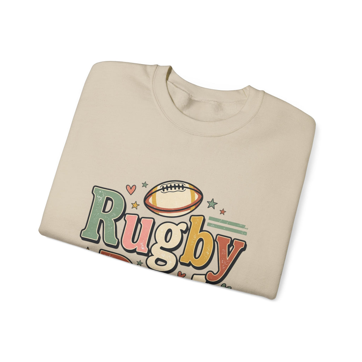 Rugby Dad Sweatshirt — Supportive, Devoted, Fatherly Crewneck