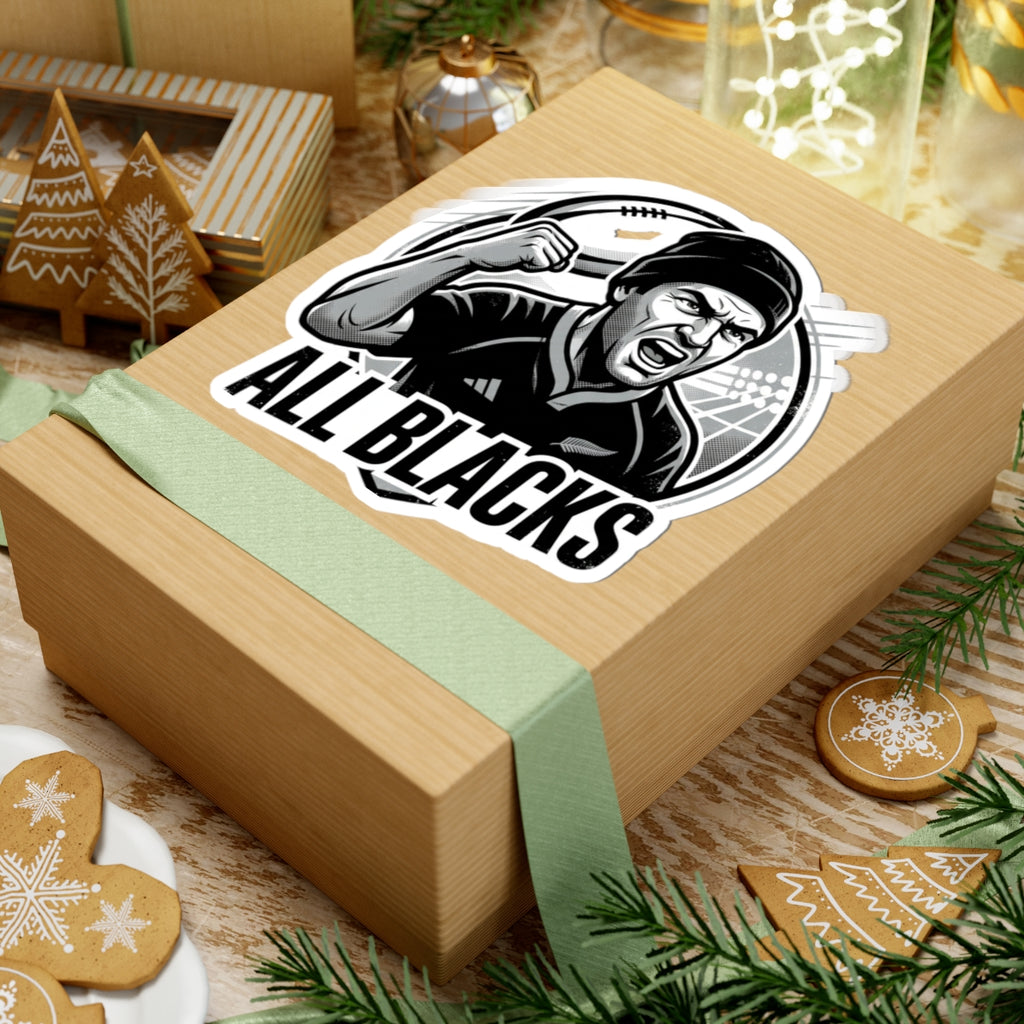 All Blacks Rugby Player Kiss-Cut Sticker — Fierce Fan Decal