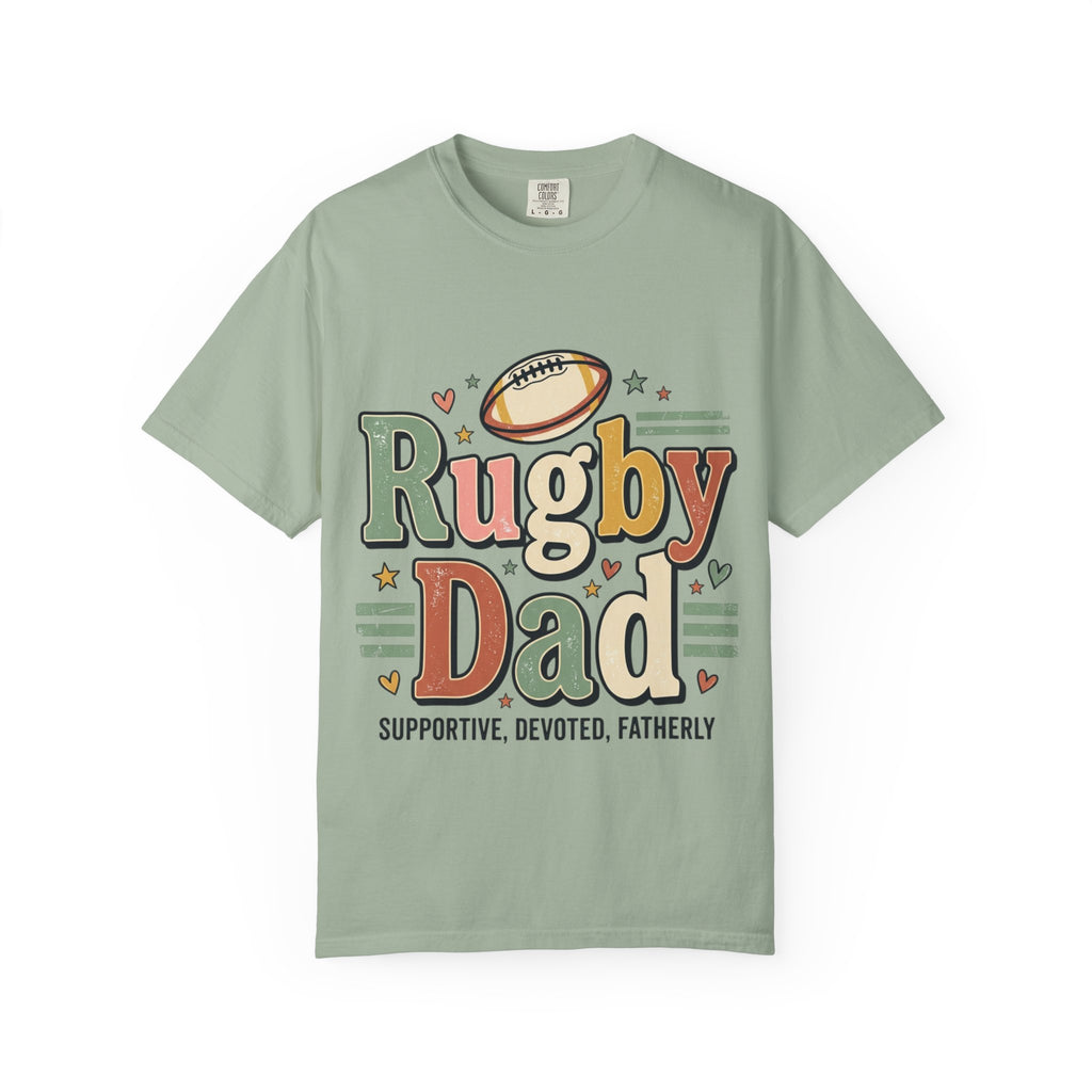Rugby Dad T-Shirt — Supportive, Devoted, Fatherly Graphic Tee