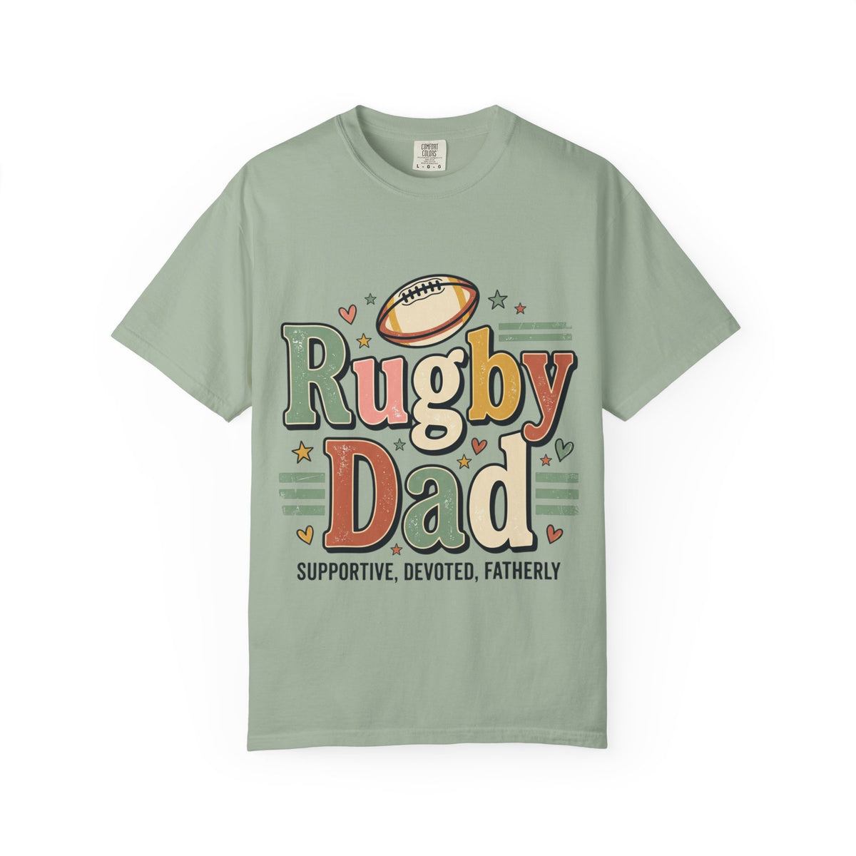 Rugby Dad T-Shirt — Supportive, Devoted, Fatherly Graphic Tee