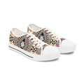 Boho Mosaic Low Top Sneakers — Patterned Casual Shoes