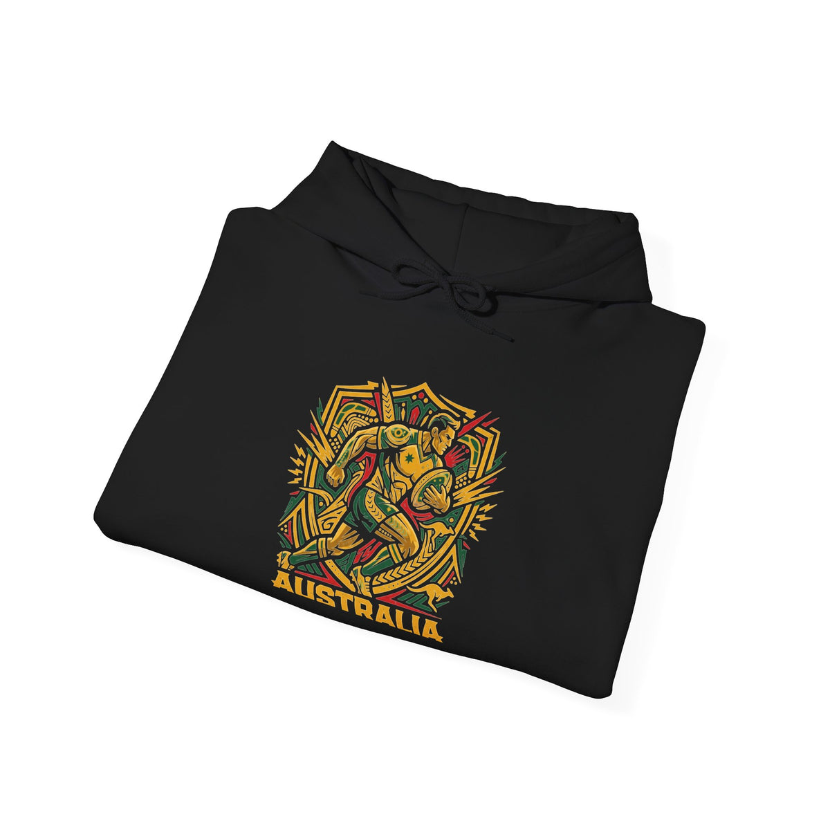 Abstract Tropical Pattern Hoodie — Colorful Palm & Leaf Graphic Sweatshirt