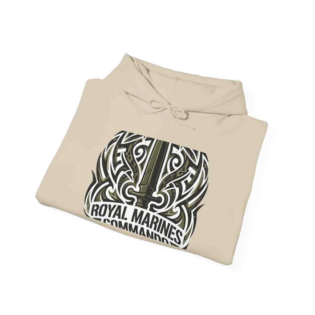 Royal Marines Commandos Tribal Hoodie — Military Graphic Hooded Sweatshirt