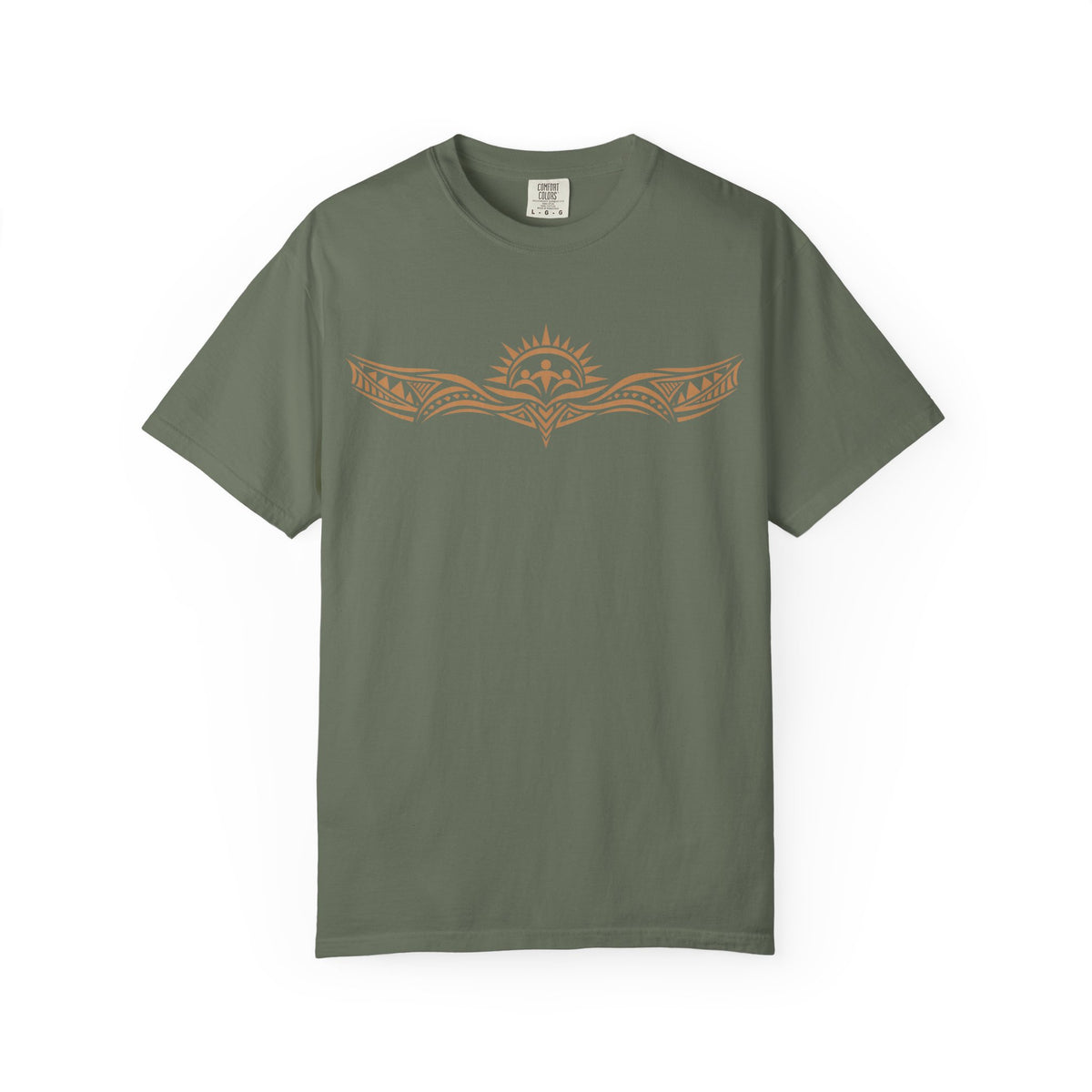 Tribal Sunset T‑Shirt — "Your Tribe" Inspirational Back Graphic