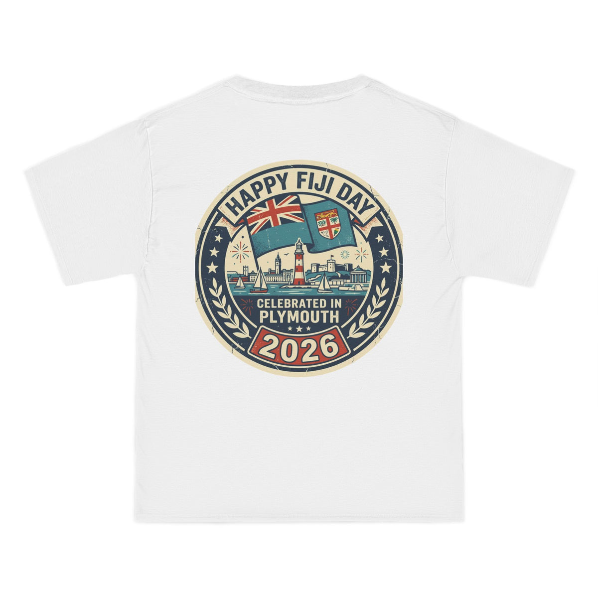 Happy Fiji Day 2026 T-Shirt — Plymouth Celebration Graphic Tee