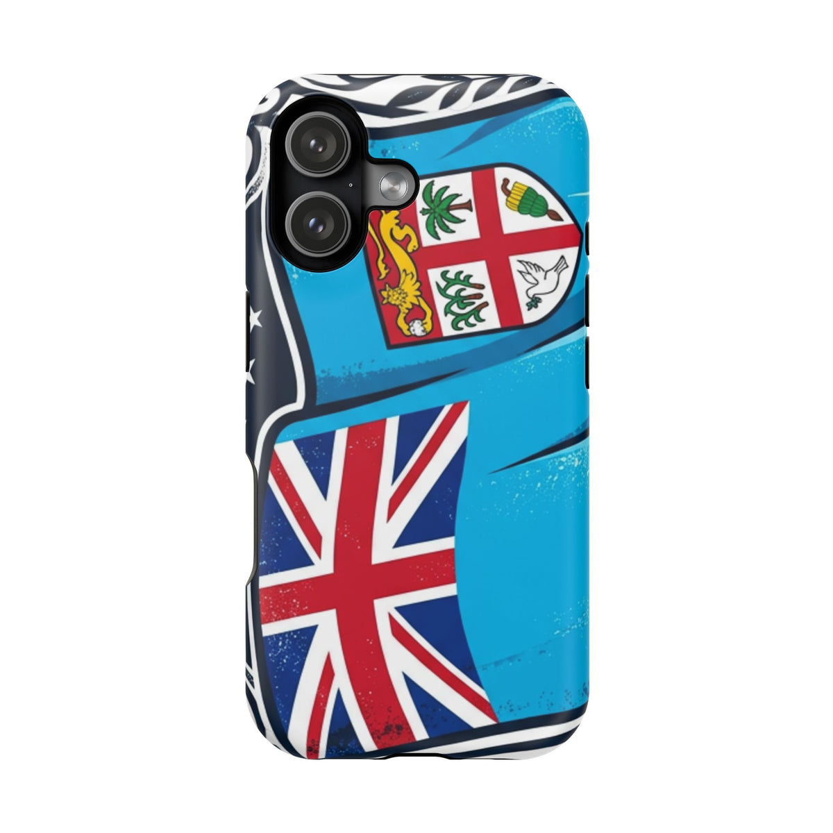 Fiji Flag Impact-Resistant Phone Case — Durable Protective Cover with Fiji Coat of Arms & Union Jack Design