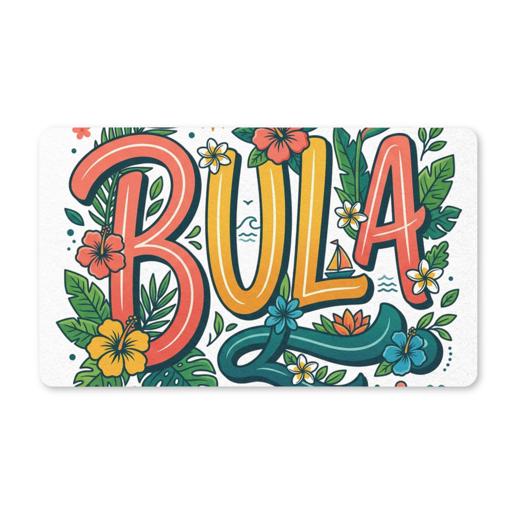 Bula Floral Doormat — Tropical Welcome Mat