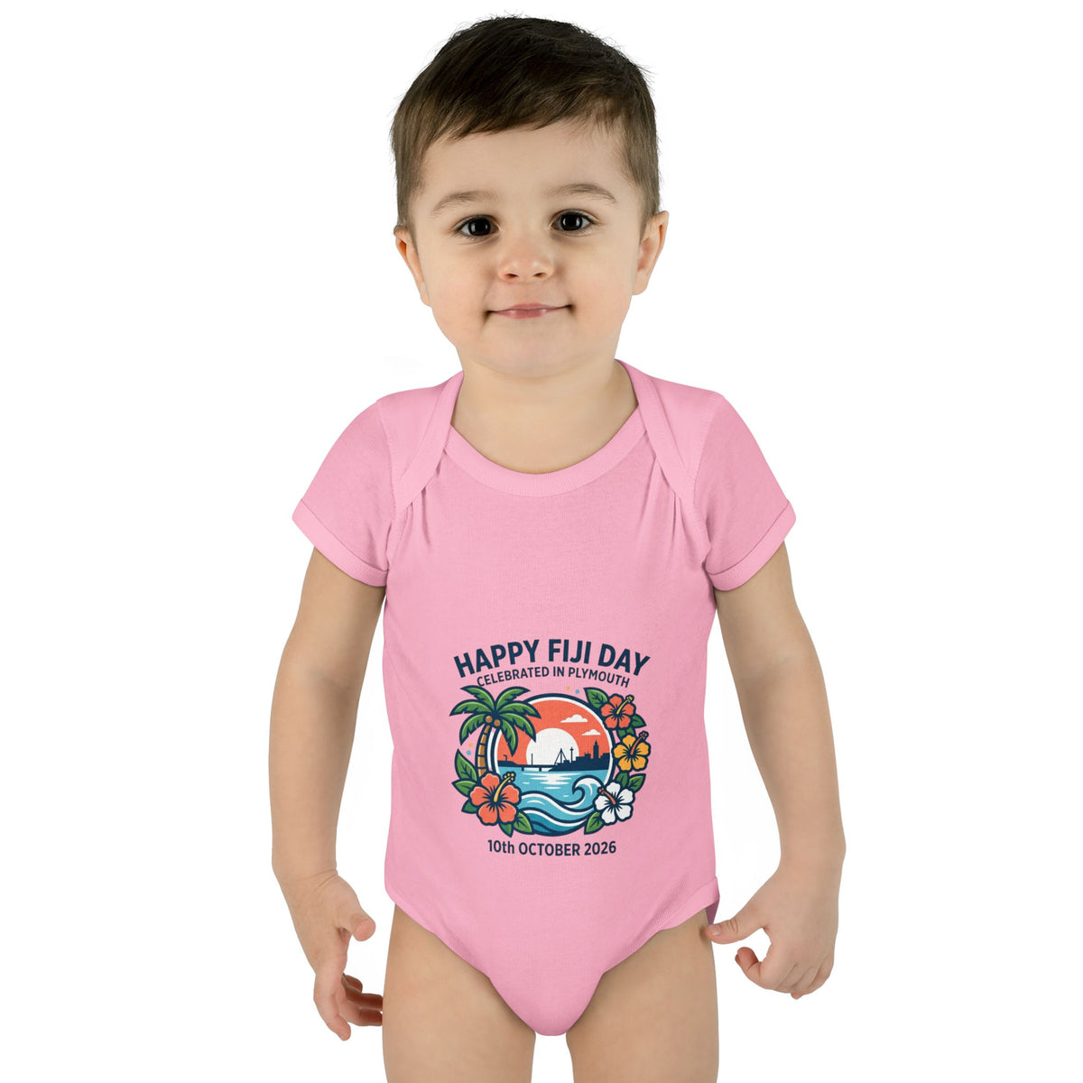 Happy Fiji Day Infant Bodysuit — Tropical Island Baby Onesie (10th October 2026)