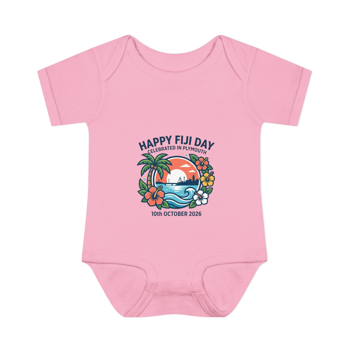 Happy Fiji Day Infant Bodysuit — Tropical Island Baby Onesie (10th October 2026)