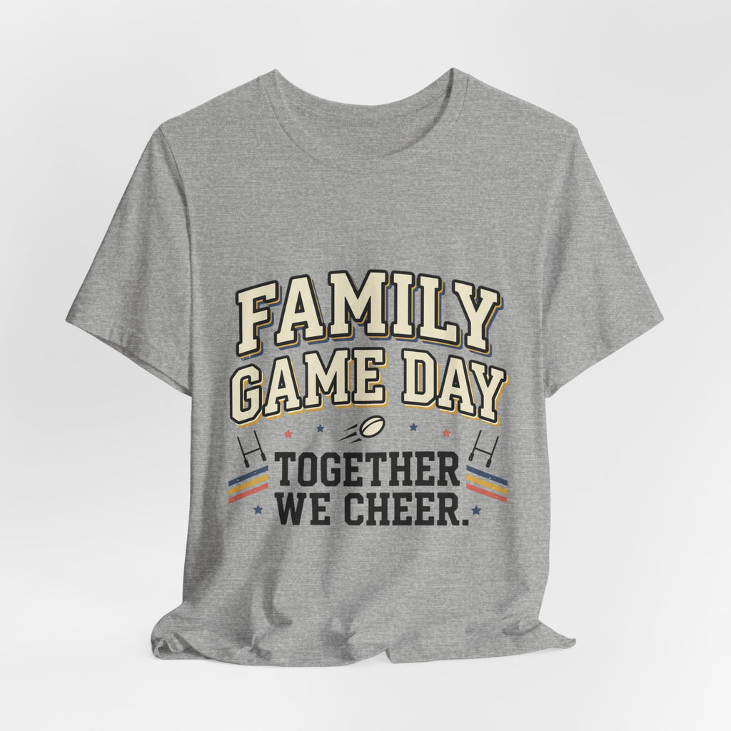 Family Game Day Tee — "Together We Cheer" Family Sports Shirt