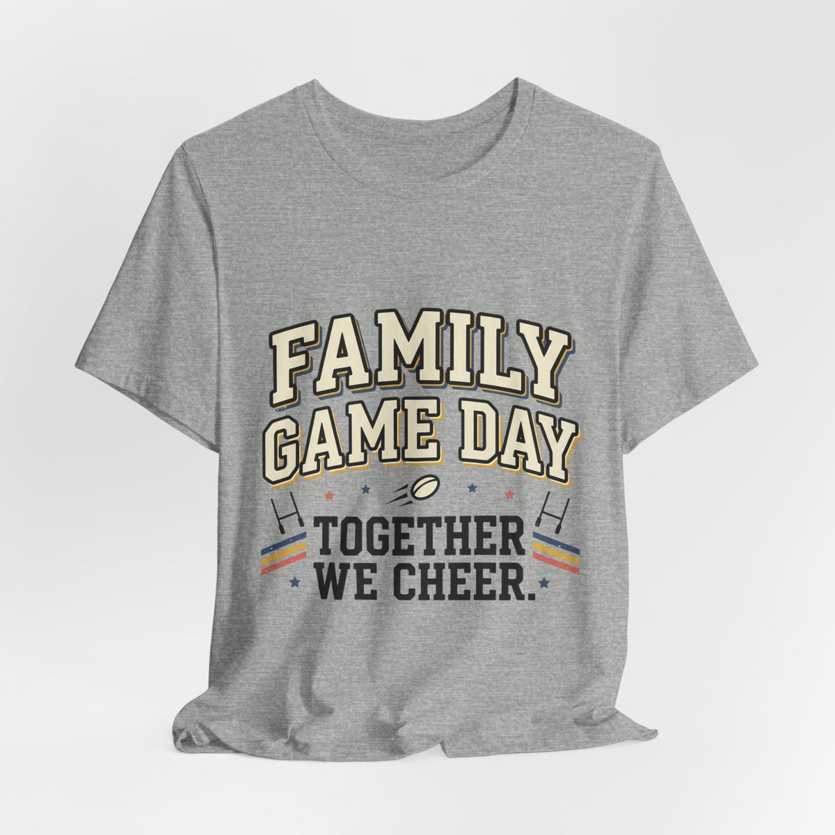 Family Game Day Tee — "Together We Cheer" Family Sports Shirt