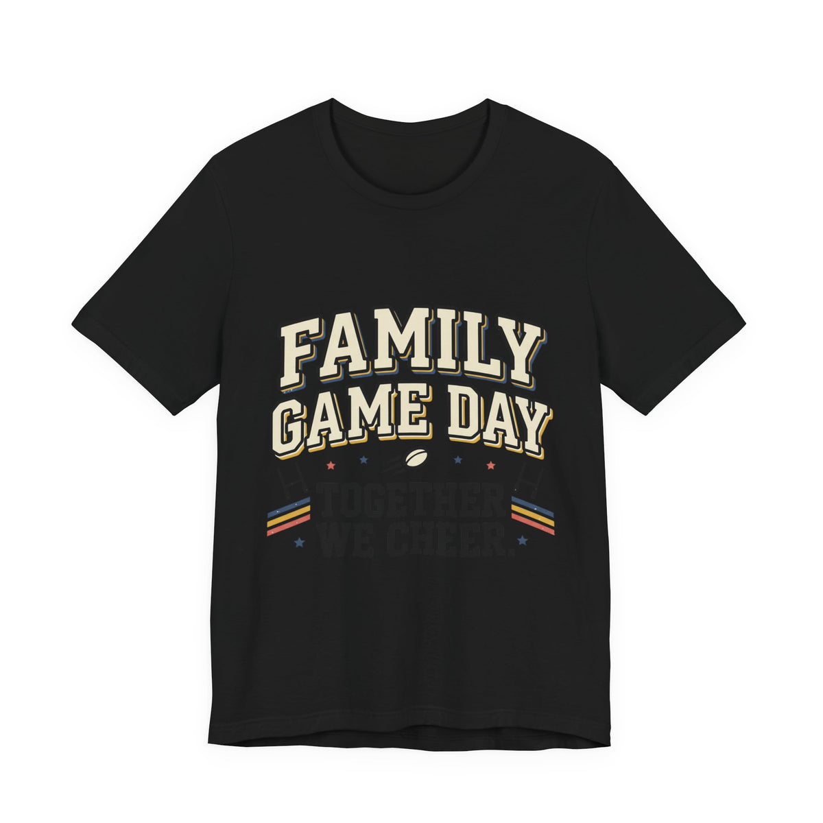 Family Game Day Tee — "Together We Cheer" Family Sports Shirt