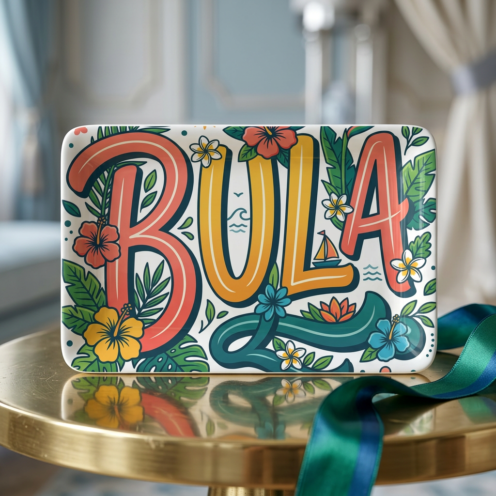 Bula Floral Doormat — Tropical Welcome Mat