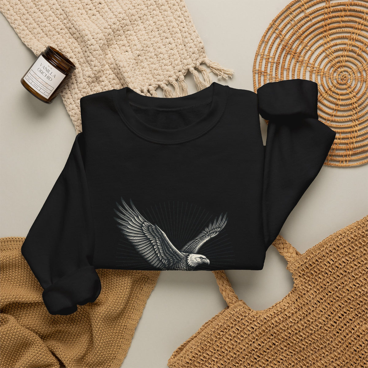 Wings Like Eagles Sweatshirt | Christian Scripture Psalm 103:5 Faith Apparel