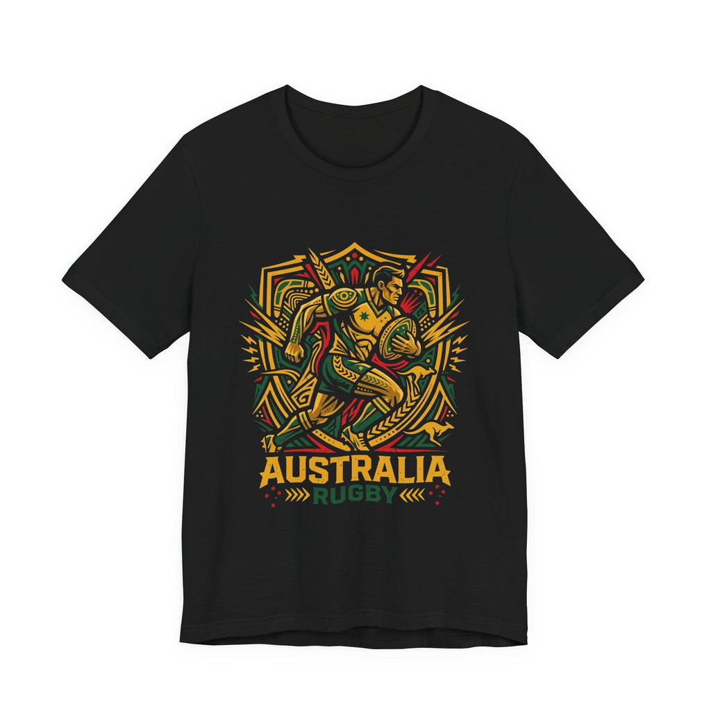 Australia Rugby T-Shirt — Tribal Wallaby Design