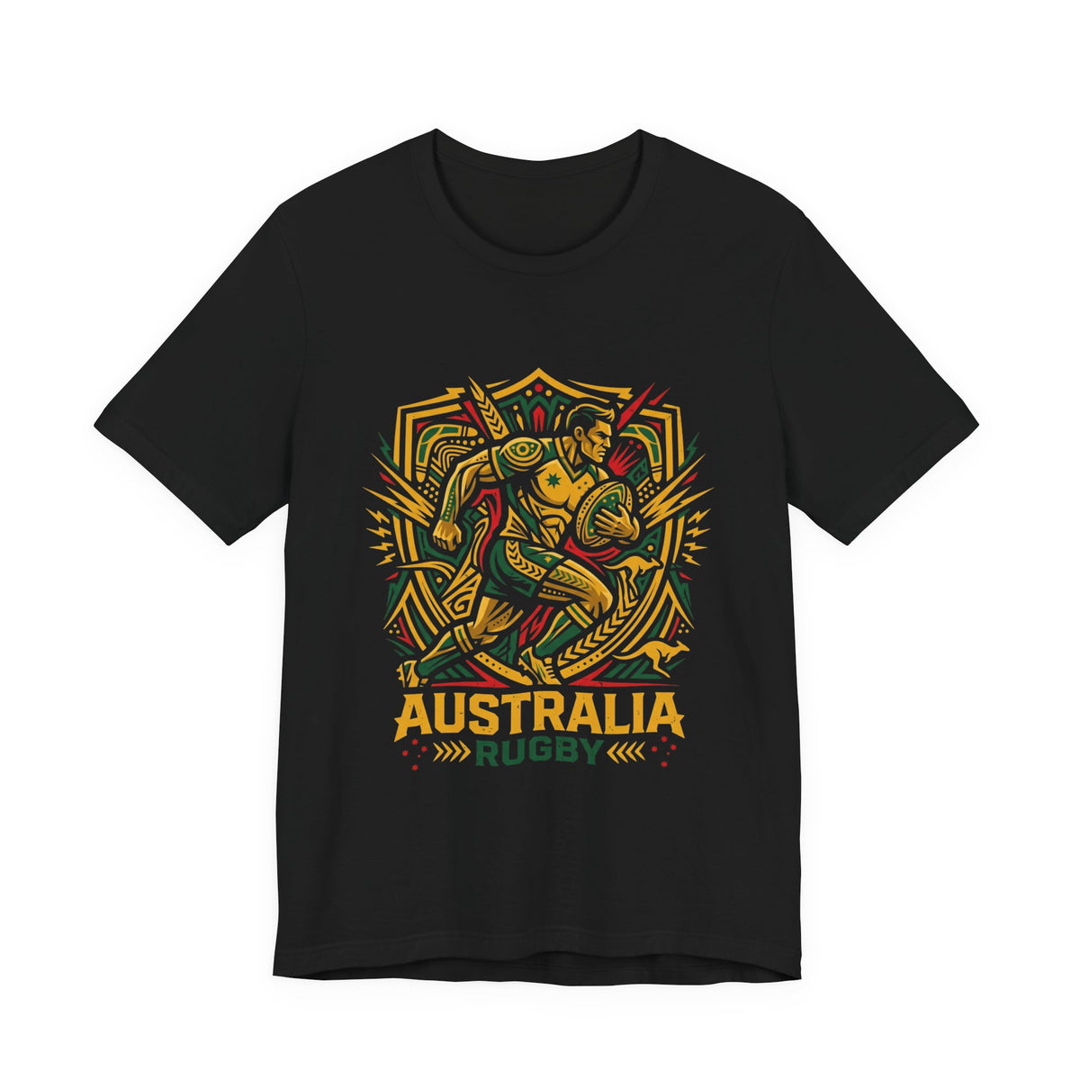 Australia Rugby T-Shirt — Tribal Wallaby Design