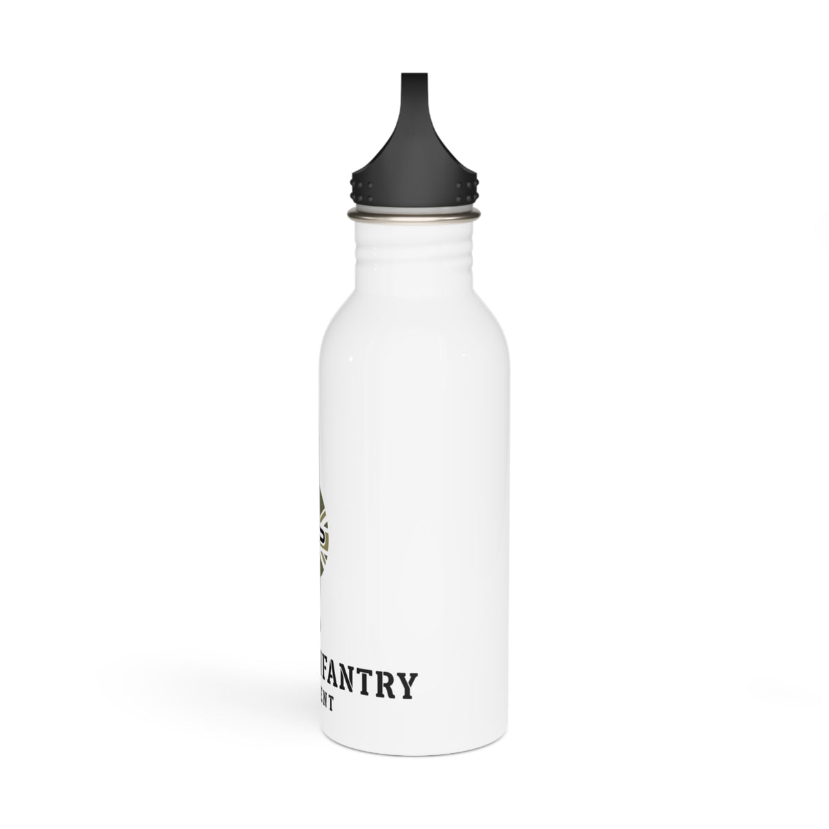 British Infantry Regiment Stainless Steel Water Bottle — Military Sword Emblem