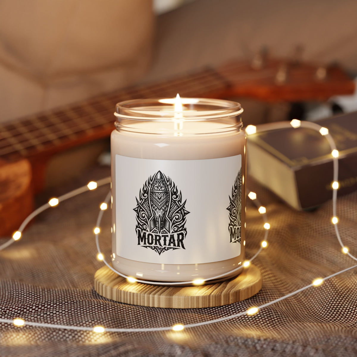 Candle — Mortar Tribal Skull Scented Soy Candle, 9oz