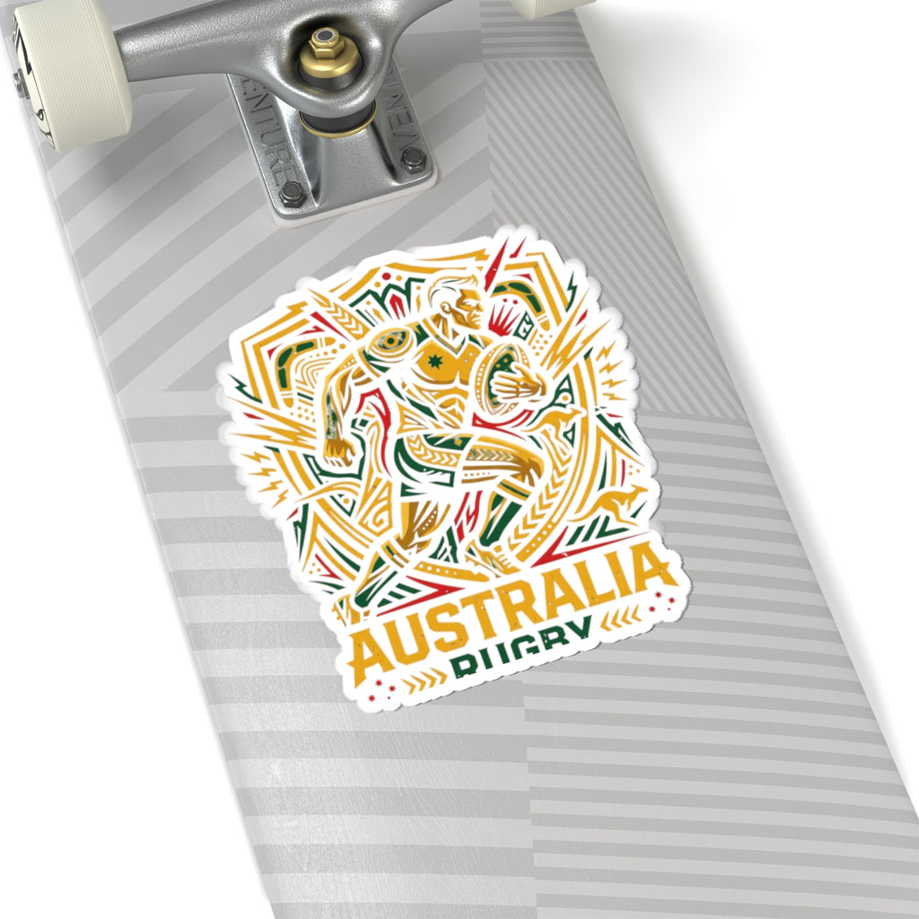 Sticker — Australia Rugby Kiss-Cut Sticker (Team Emblem, Laptop Decal)