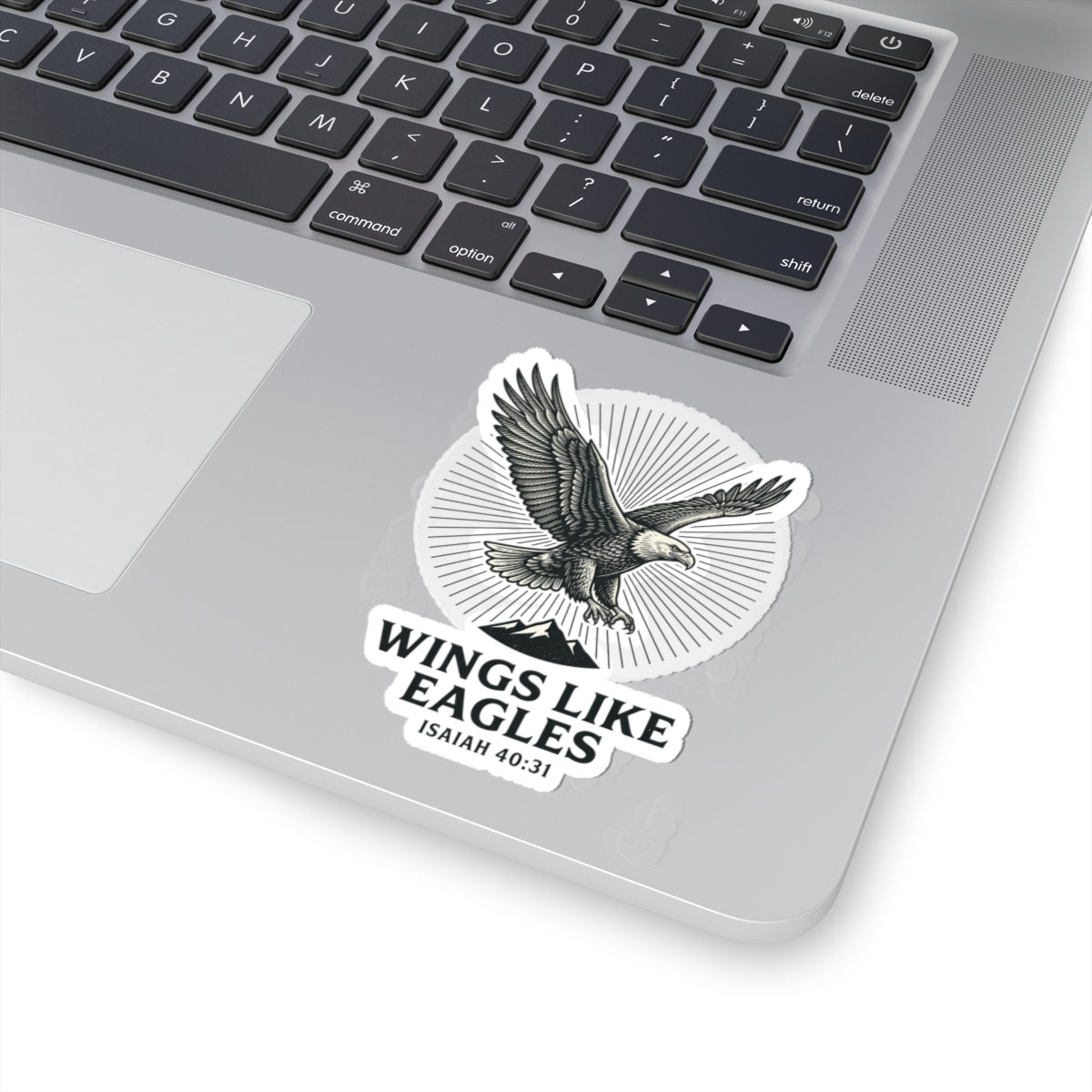 Wings Like Eagles sticker | Isaiah 40:31, Christian faith decal