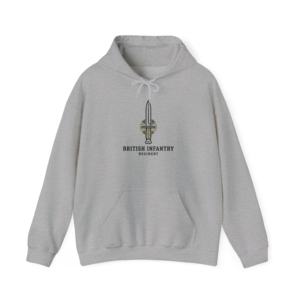 British Infantry Hoodie - Military Dagger Logo Camo Sweatshirt