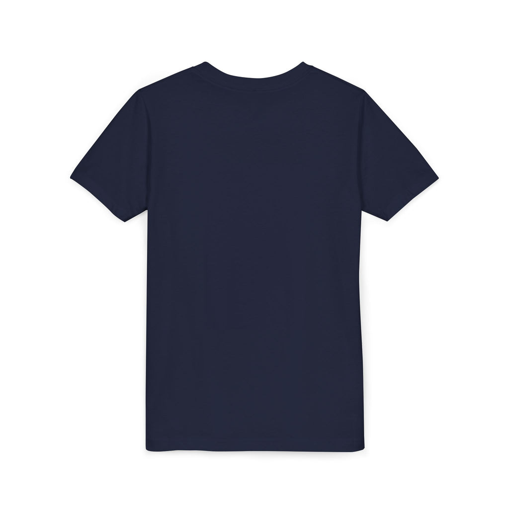 Youth Tee — "Here For The Boos" Halloween Pumpkin Boo Graphic