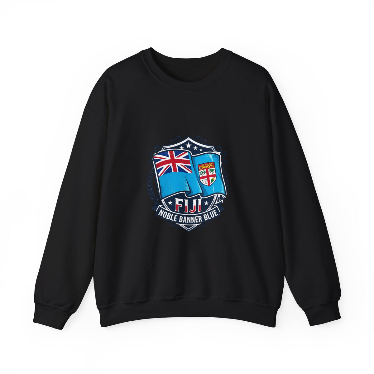 Fiji Crest Crewneck Sweatshirt – 'Noble Banner Blue' Heritage Pullover